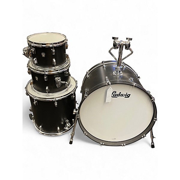 Used Ludwig Neusonic 4pc Black Drum Kit