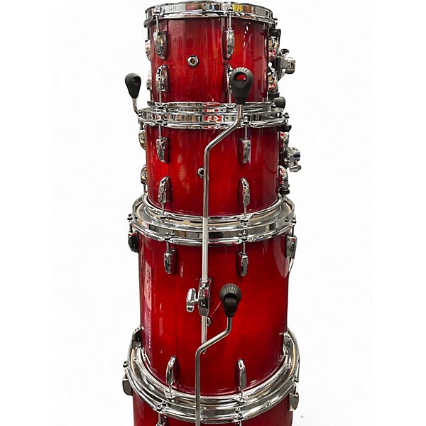Used Pearl Session Studio Select Series 5pc Crimson Burst Drum Kit