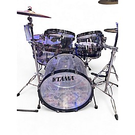 Used TAMA 50th Limited Starclassic Mirage 5pc Ice Blue Metallic Drum Kit