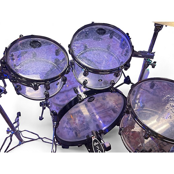 Used TAMA 50th Limited Starclassic Mirage 5pc Ice Blue Metallic Drum Kit