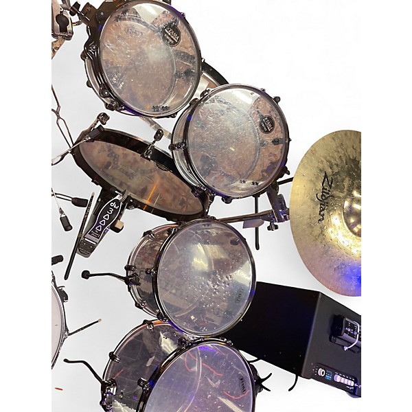Used TAMA 50th Limited Starclassic Mirage 5pc Ice Blue Metallic Drum Kit