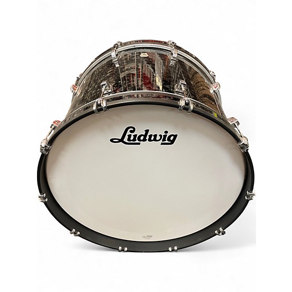 Used Ludwig Neusonic 3pc Fab Black Drum Kit