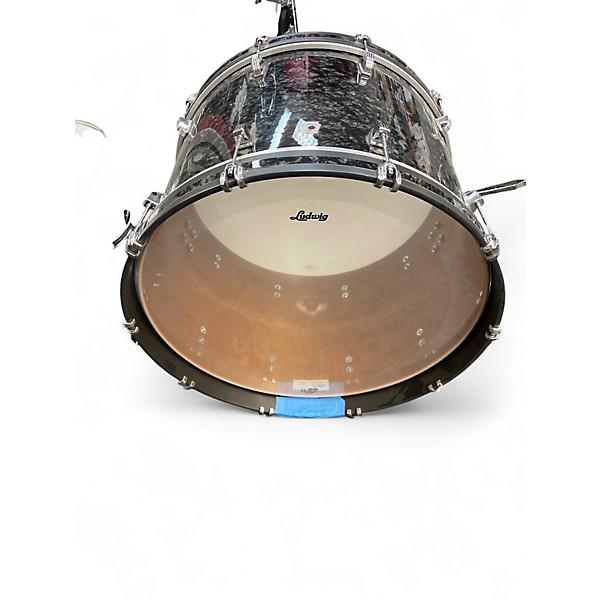 Used Ludwig Neusonic 3pc Fab Black Drum Kit