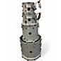 Used Mapex Saturn Evolution Rock Birch 4pc Metallic Gray Drum Kit thumbnail