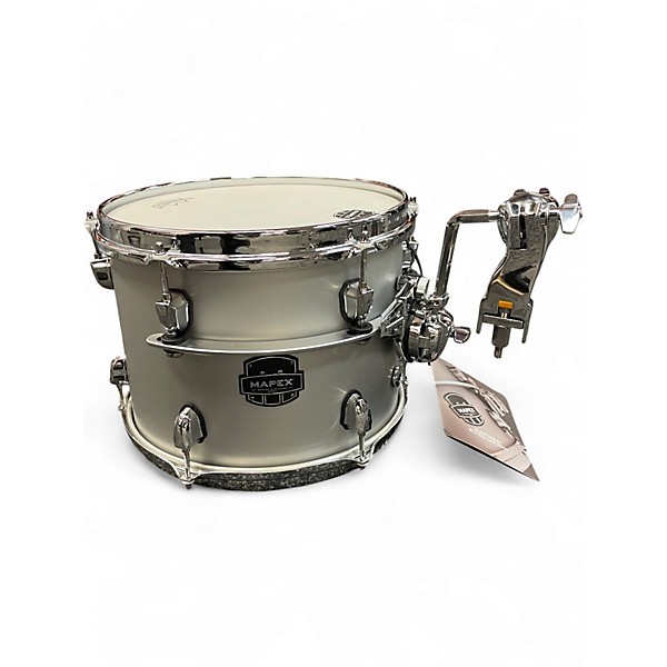 Used Mapex Saturn Evolution Rock Birch 4pc Metallic Gray Drum Kit