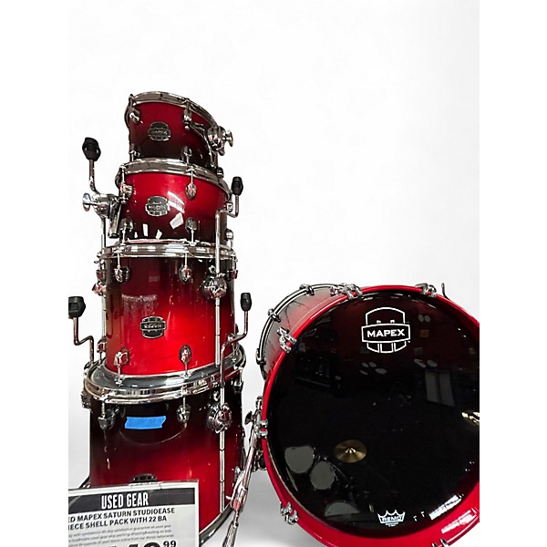 Used Mapex Saturn Studioease 5pc Red Drum Kit