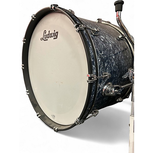 Used Ludwig Neusonic 3pc Fab Blue Drum Kit