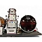 Used Mapex Saturn Evolution Rock Birch 4pc Metallic Gray Drum Kit thumbnail
