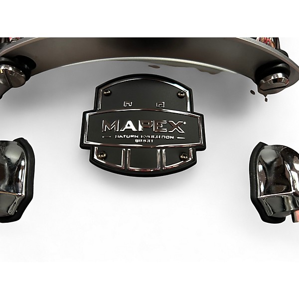 Used Mapex Saturn Evolution Rock Birch 4pc Metallic Gray Drum Kit