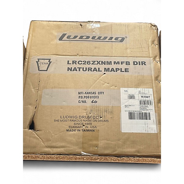 Used Ludwig Centennial Zep 4pc Natural Drum Kit