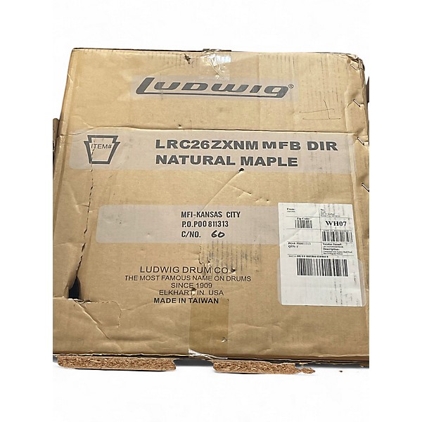 Used Ludwig Centennial Zep 4pc Natural Drum Kit