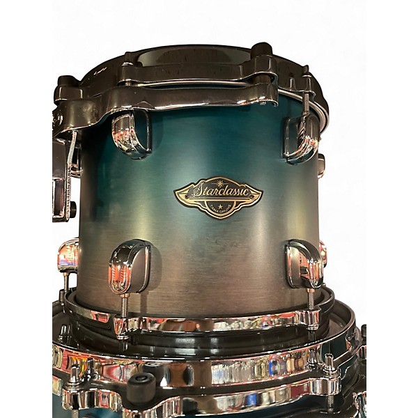 Used TAMA Starclassic Walnut/Birch 4pc Blue Sapphire Drum Kit
