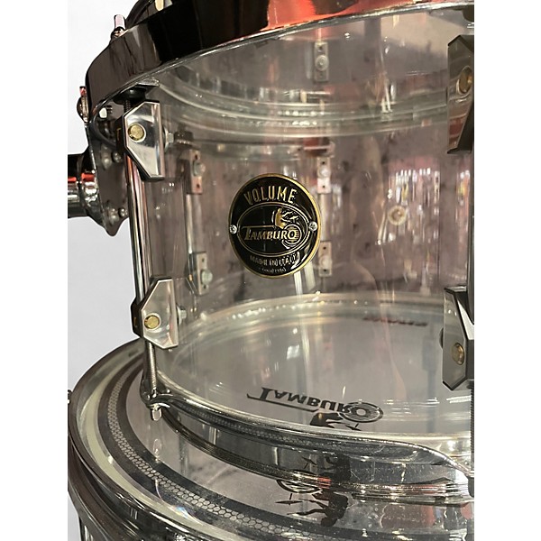 Used TAMBURO Volume Series 5pc Acrylic Seamless Clear Drum Kit