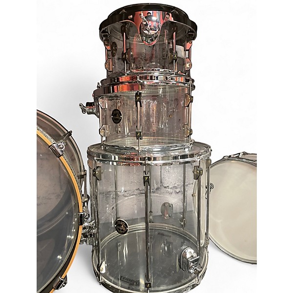 Used TAMBURO Volume Series 5pc Acrylic Seamless Clear Drum Kit