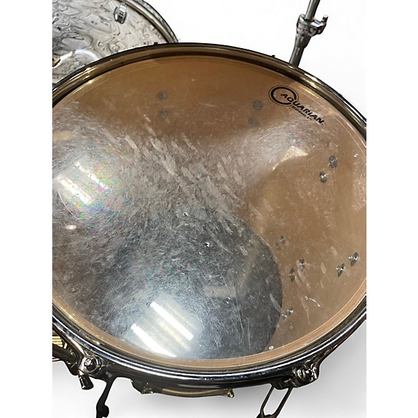 Used Ludwig Classic Maple 3pc Downbeat White Drum Kit