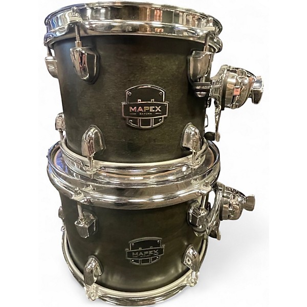 Used Mapex Saturn Studioease 5pc Satin Black Drum Kit