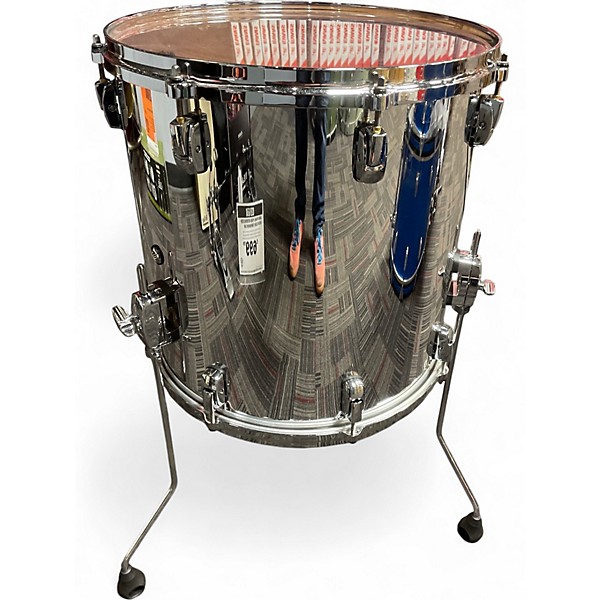 Used Pearl Reference Series 16" x 16" Floor Tom Chrome Drum