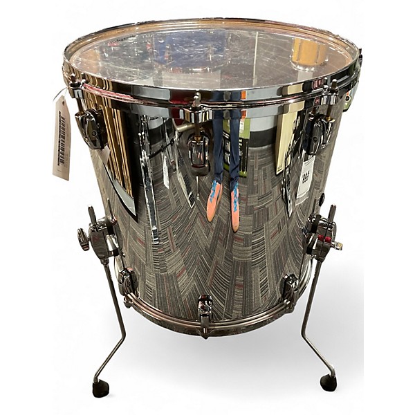 Used Pearl Reference Series 16" x 16" Floor Tom Chrome Drum
