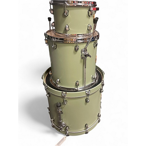 Used SJC Drums Tour Series 3pc Mint Green Drum Kit