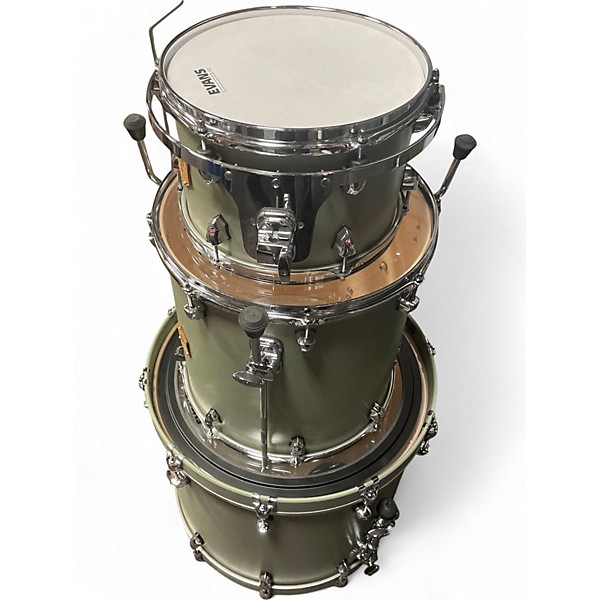Used SJC Drums Tour Series 3pc Mint Green Drum Kit