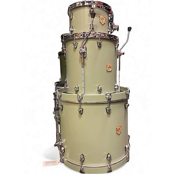 Used SJC Drums Tour Series 3pc Mint Green Drum Kit