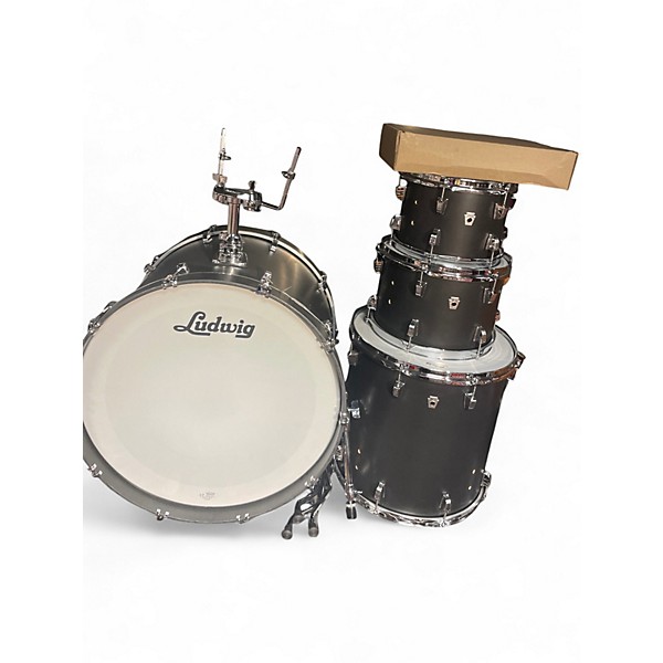 Used Ludwig Neusonic 4pc Gray Drum Kit