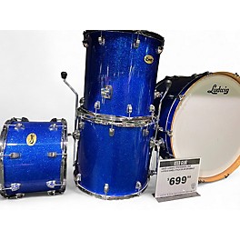 Used Ludwig Centennial Zep 4pc Blue Drum Kit