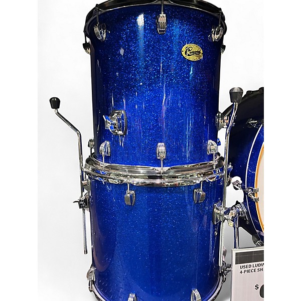 Used Ludwig Centennial Zep 4pc Blue Drum Kit