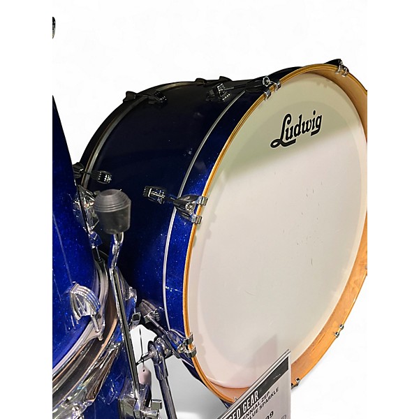 Used Ludwig Centennial Zep 4pc Blue Drum Kit