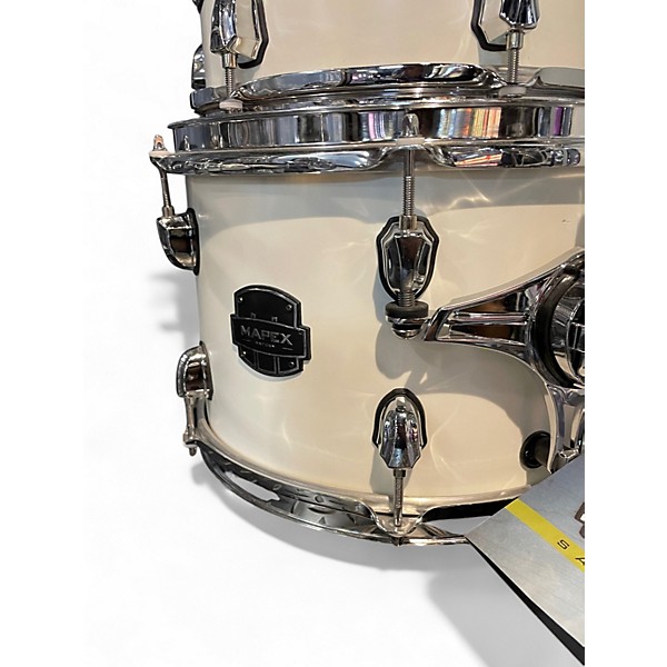 Used Mapex Saturn Studioease 5pc White Drum Kit