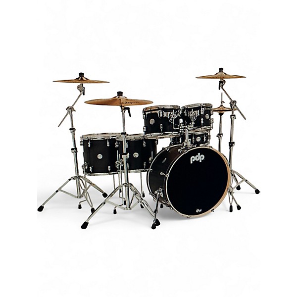 Used PDP by DW Concept Maple 6pc Metallic Gray Drum Kit