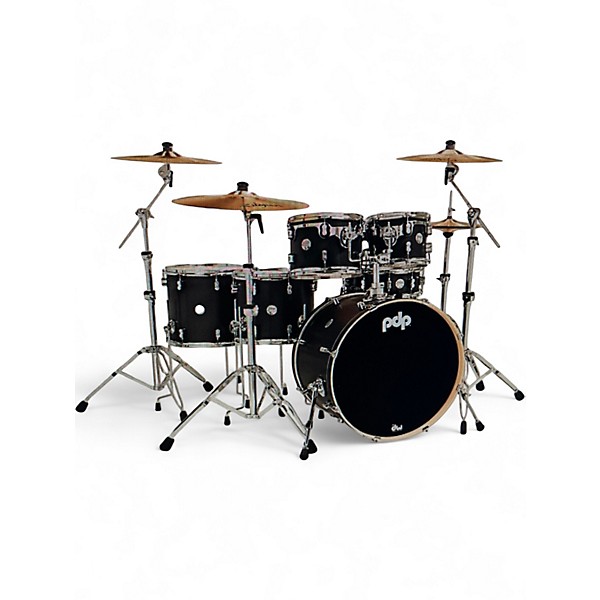 Used PDP by DW Concept Maple 6pc Metallic Gray Drum Kit