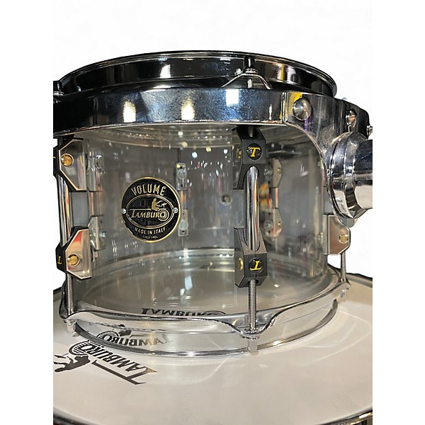 Used TAMBURO Volume Series 5pc Acrylic Seamless Clear Drum Kit