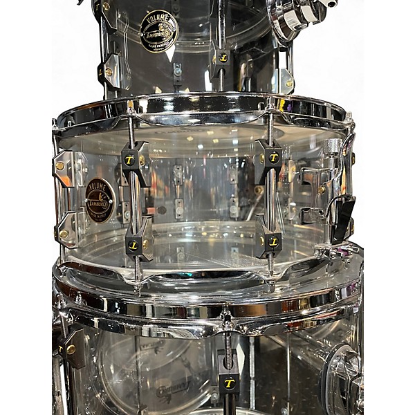 Used TAMBURO Volume Series 5pc Acrylic Seamless Clear Drum Kit