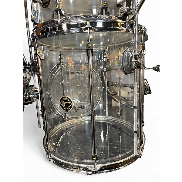 Used TAMBURO Volume Series 5pc Acrylic Seamless Clear Drum Kit