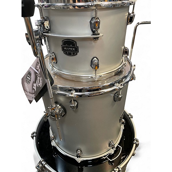 Used Mapex Saturn Evolution Rock Birch 4pc Gray Drum Kit
