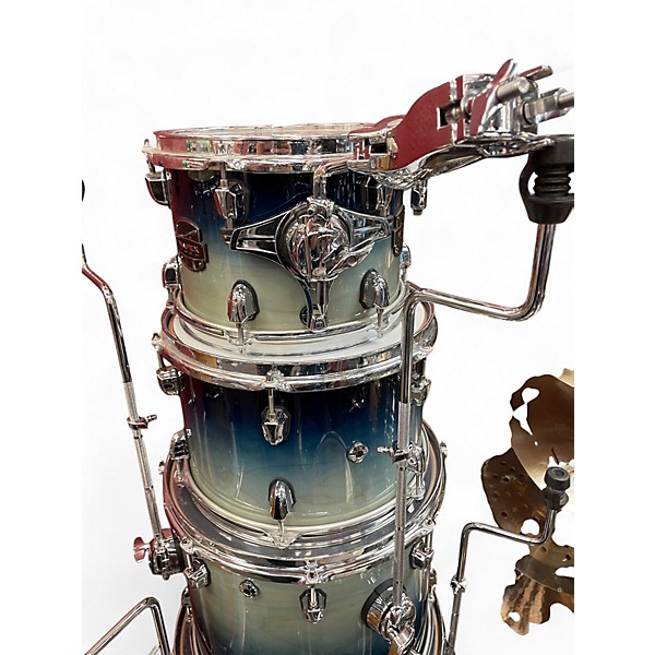 Used Mapex Saturn Studioease 5pc with 22" Kick Blue Drum Kit