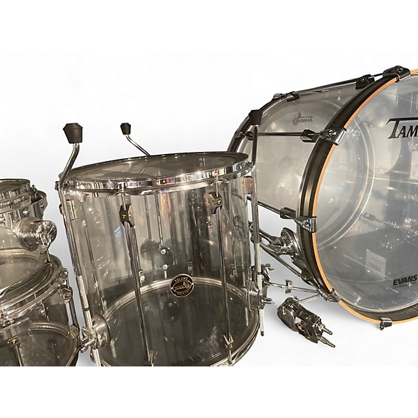 Used TAMBURO Volume Series 5pc Seamless Acrylic Clear Drum Kit
