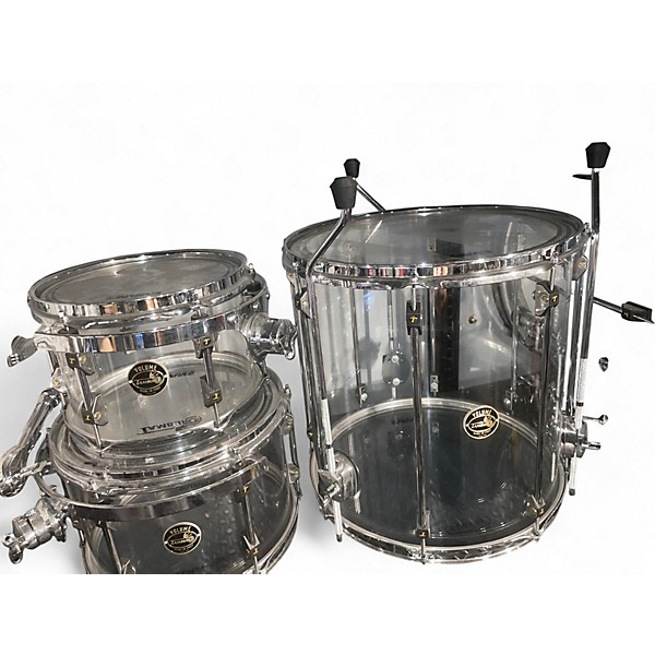 Used TAMBURO Volume Series 5pc Seamless Acrylic Clear Drum Kit