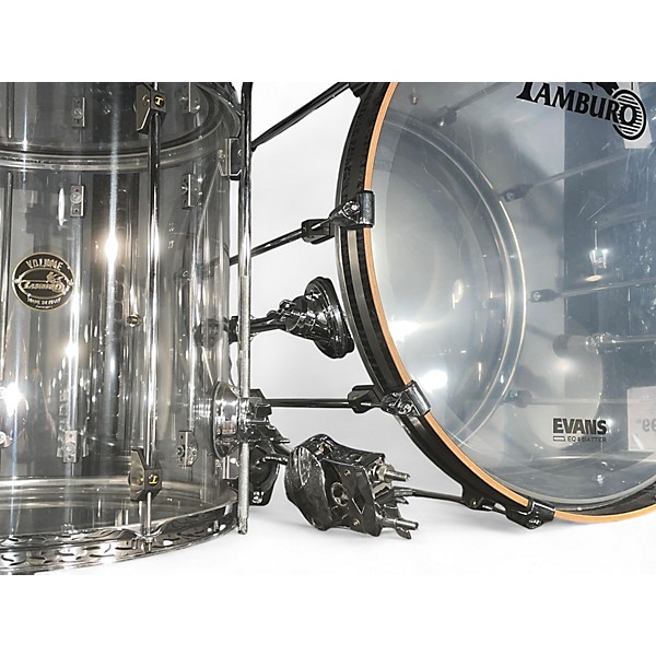 Used TAMBURO Volume Series 5pc Seamless Acrylic Clear Drum Kit