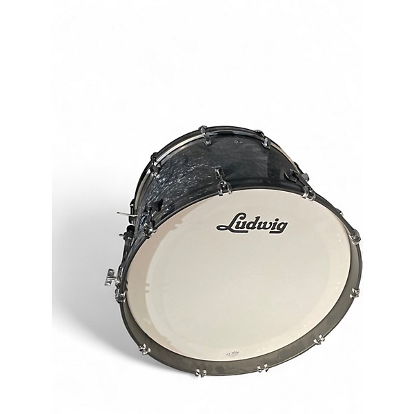 Used Ludwig Neusonic 4pc Mod 2 Satin Blue Pearl Blue Drum Kit