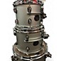 Used Mapex Saturn Evolution Rock Birch 4pc Metallic Gray Drum Kit