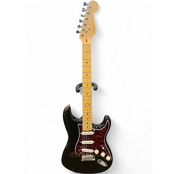 Used 1999 Fender American Standard Stratocaster Black Solid Body Electric Guitar