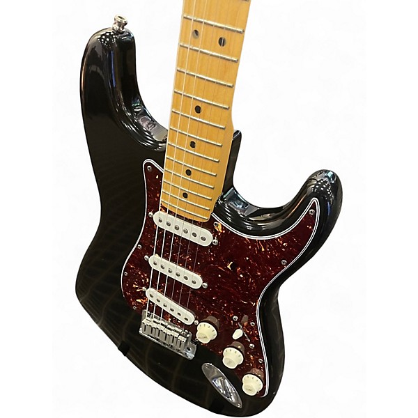 Used 1999 Fender American Standard Stratocaster Black Solid Body Electric Guitar