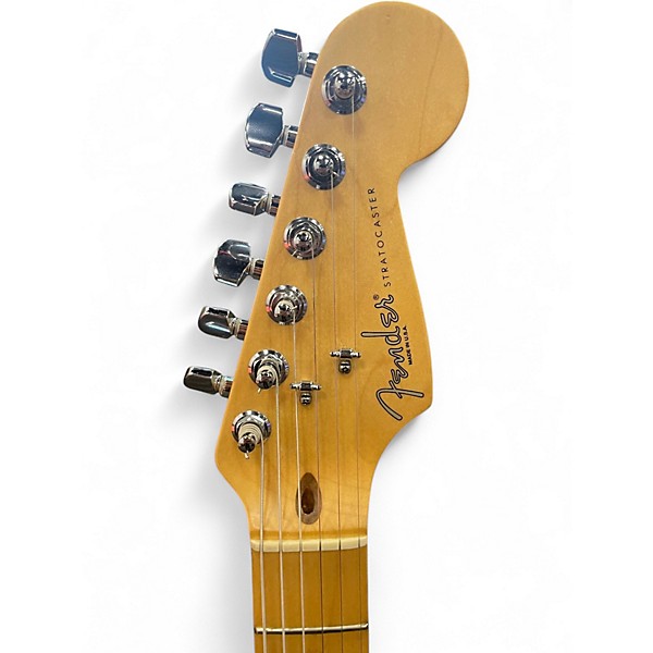 Used 1999 Fender American Standard Stratocaster Black Solid Body Electric Guitar