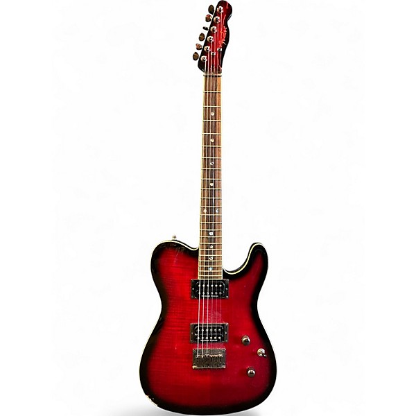 Used Fender Special Edition Custom Telecaster FMT HH Black Cherry Burst Solid Body Electric Guitar