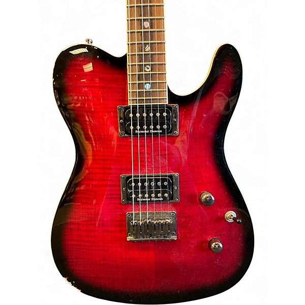 Used Fender Special Edition Custom Telecaster FMT HH Black Cherry Burst Solid Body Electric Guitar