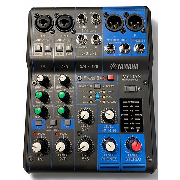 Used Yamaha MG06X Unpowered Mixer