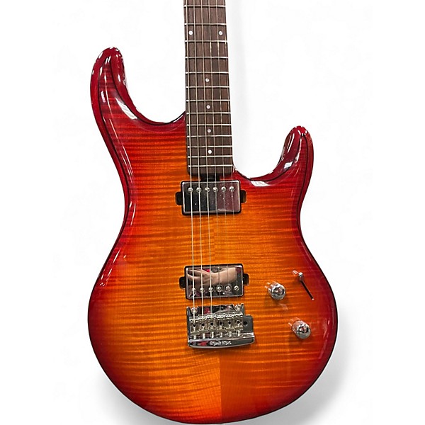 Used Ernie Ball Music Man Luke III Cherry Burst Solid Body Electric Guitar