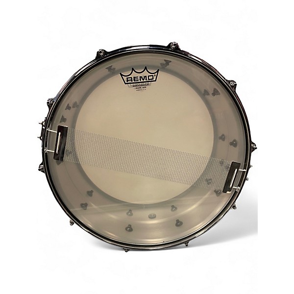 Used Yamaha 14in snare SILVER Drum